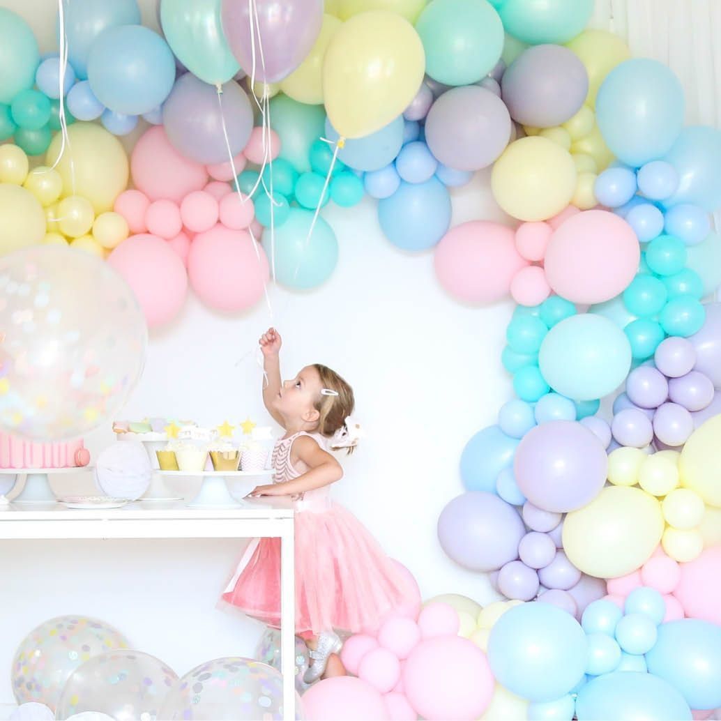 bash n splash Solid Premium Quality Multicolored Pastel Macron Balloon Pack Of 50 Balloon-picture-28