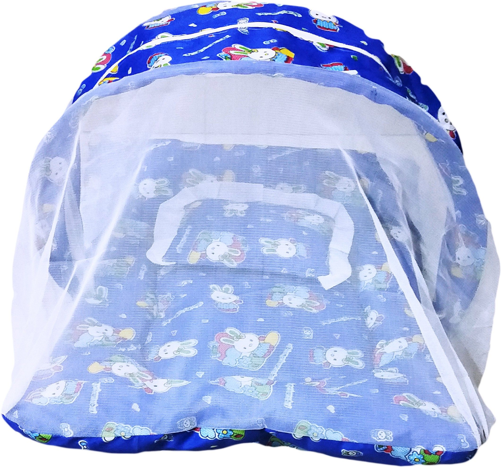 Cotton Kids Washable Baby Mosquito Net (0 - 24 Months (Blue)) Mosquito Net-image-4
