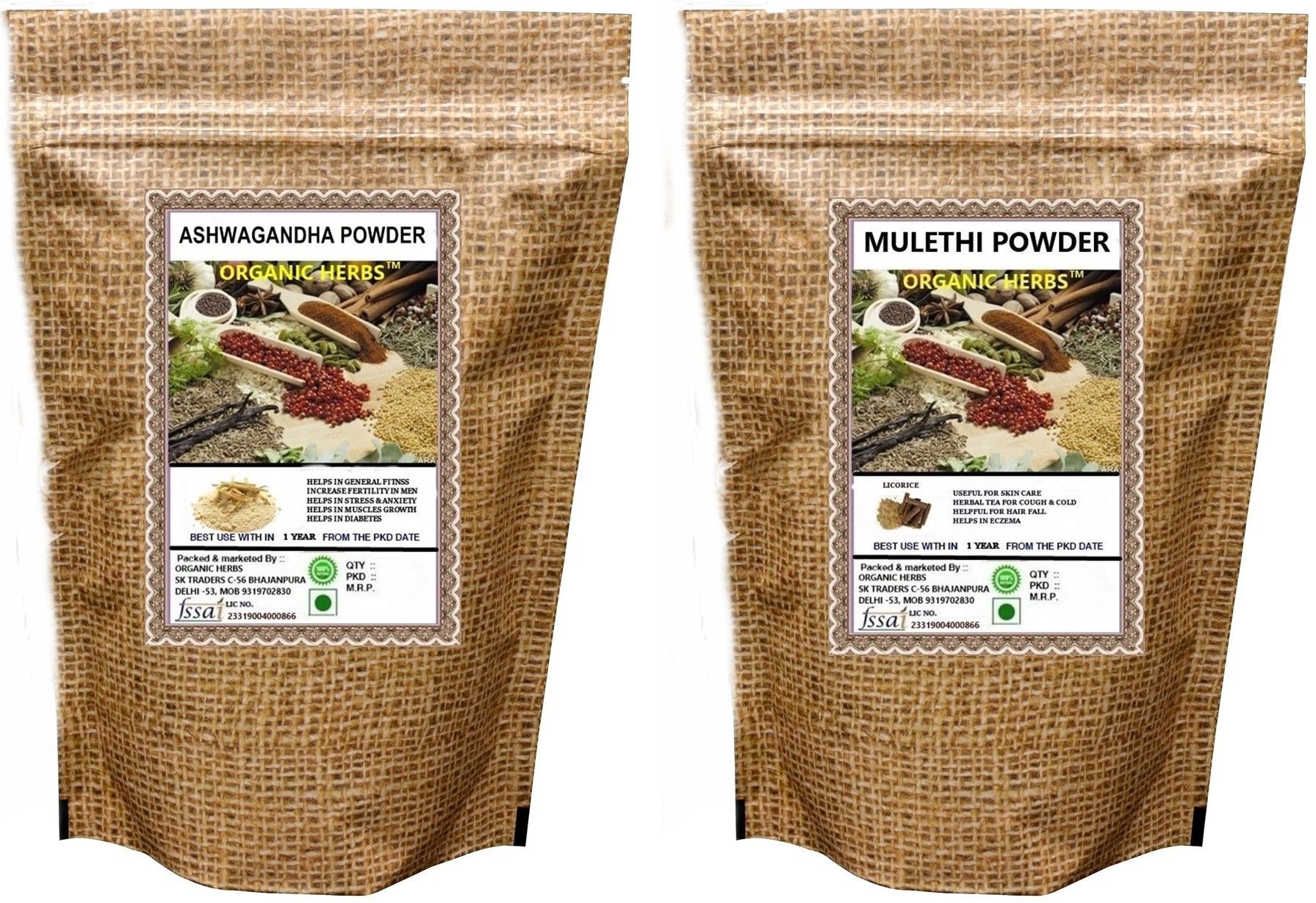 ASHWAGANDHA POWDER | MULETHI POWDER - FOR STRONG IMMUNITY POWER