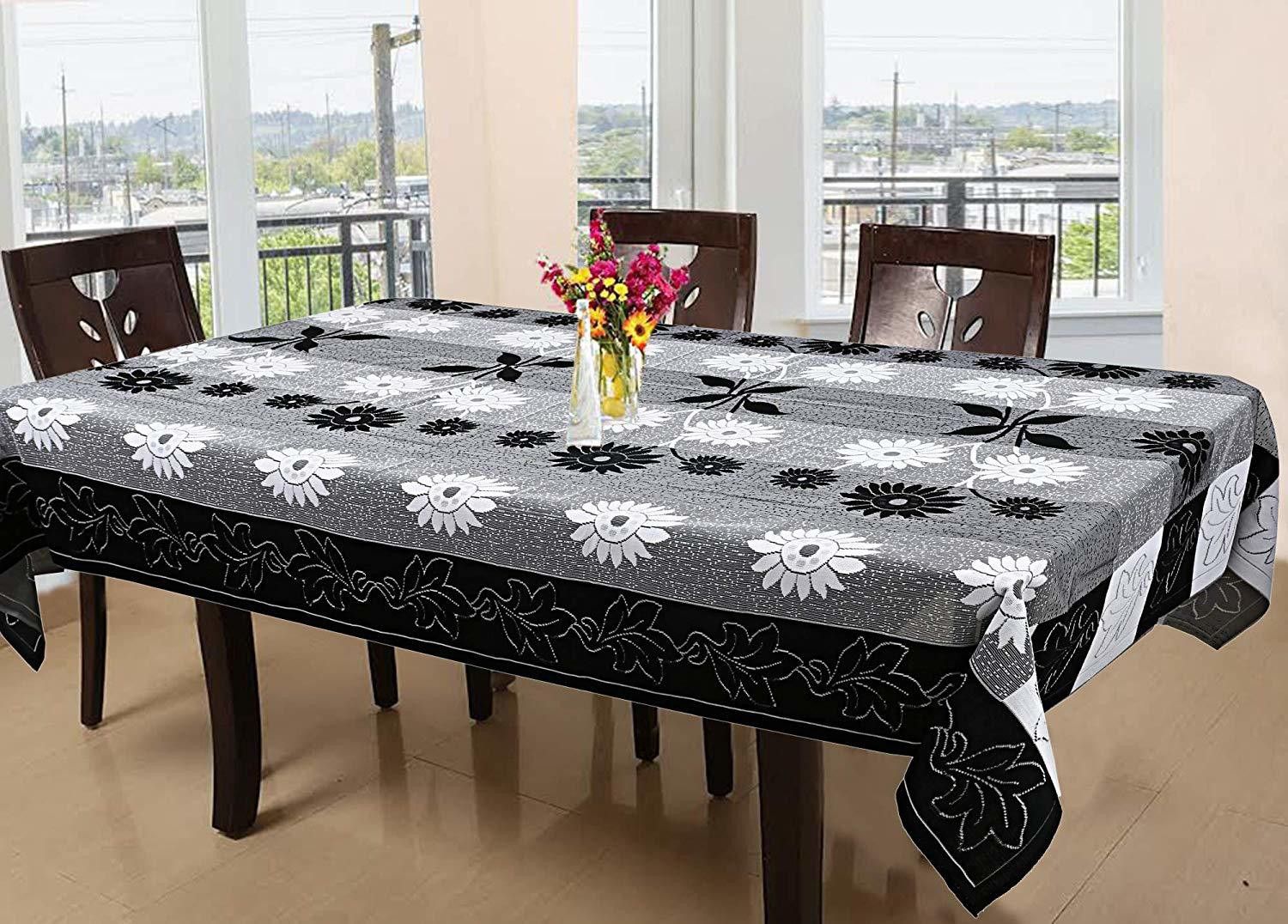dakshya industries Floral 6 Seater Table Cover-picture-18