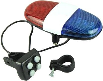 cycle world 4-Tone Whistle Red Blue Police Light Lamp Electric Horn For Bike Bicycle  Bell-picture-26