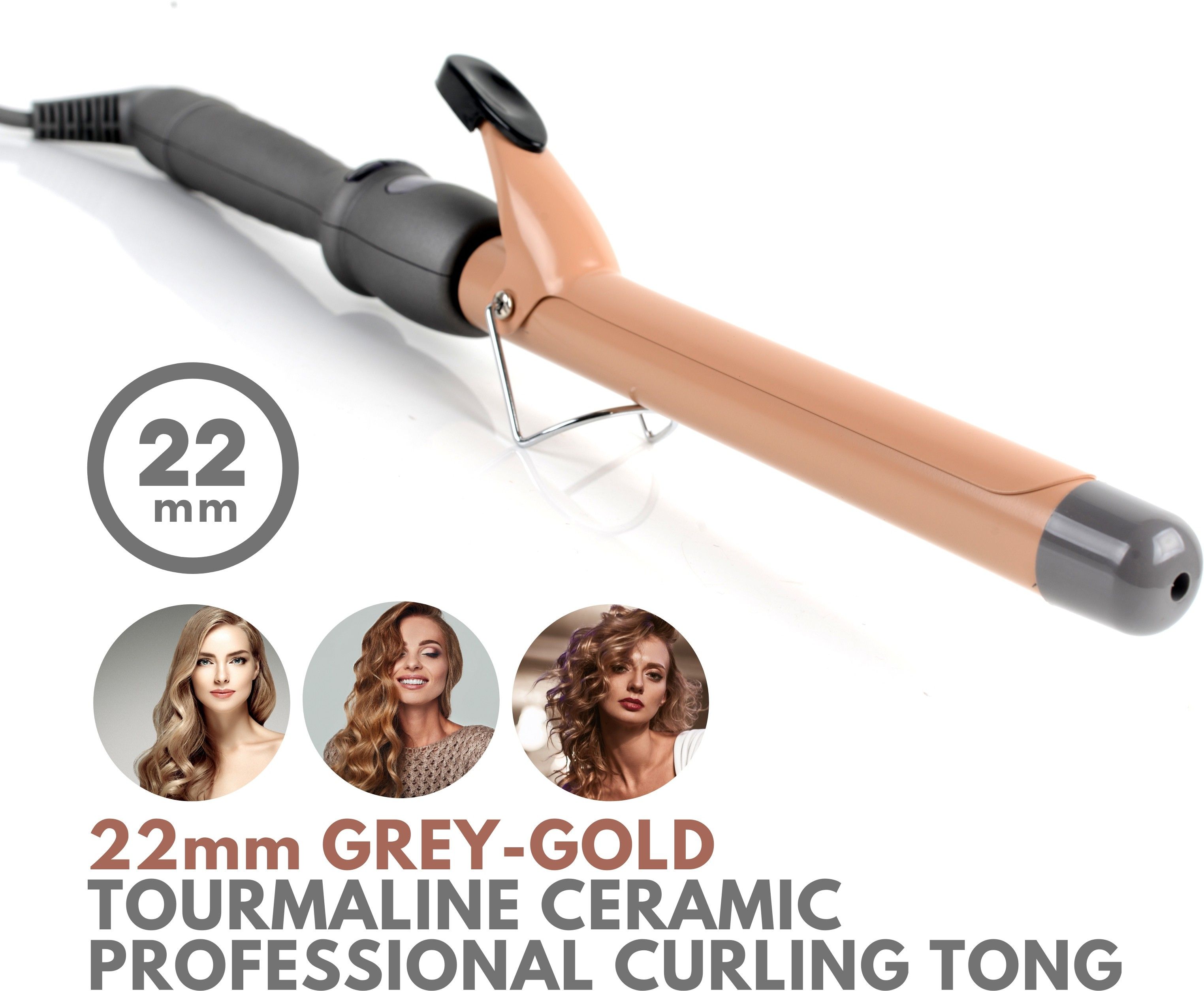 Alan Truman Professional Ceramic Hair Curler - 22mm Electric Hair Curler-image-27