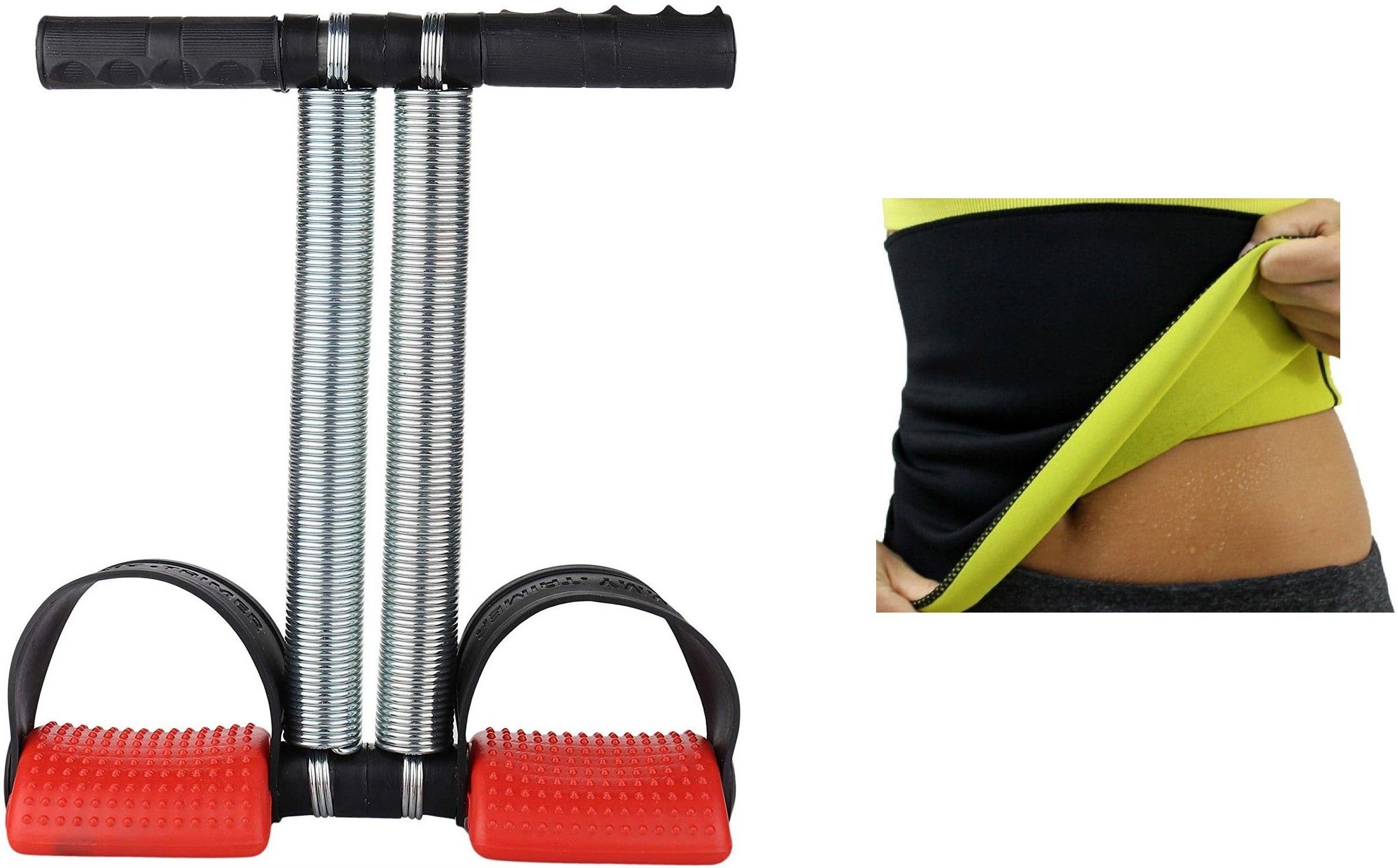 shopeleven combo double srping Tummy Trimmer & hot shaper body Ab exerciser Home Gym kit LZ3 Ab Exerciser-picture-10