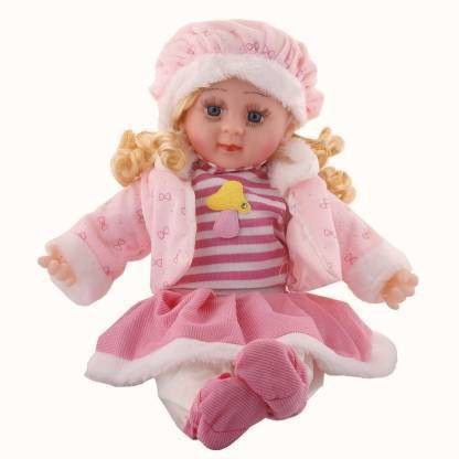 Cute Baby Poem Doll Singing 5 Poems 41 CM Tall Toy for Kids (Multicolor)
