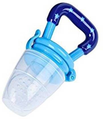 Baby fruit Feeder/BPA Free/Food Feeder/Silicone Food Nibbler Feeder (Blue)- SILICONE