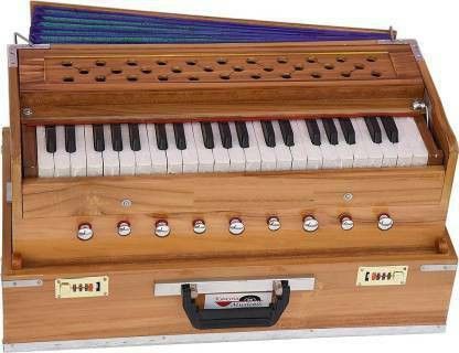 Professional Harmonium 3 Octave Hand Pumped Harmonium (Seven Fold Bellow, Male 3.5 Octave Hand Pumped Harmonium-image-47
