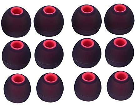YTM red 12 pcs earbuds cover only for one plus earbuds Silicone replacement In The Ear Headphone Cushion-image-44