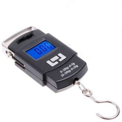 AMB 10g-50Kg Digital Hanging Luggage Fishing Weight Scale Weighing Scale (Black) Weighing Scale-image-1
