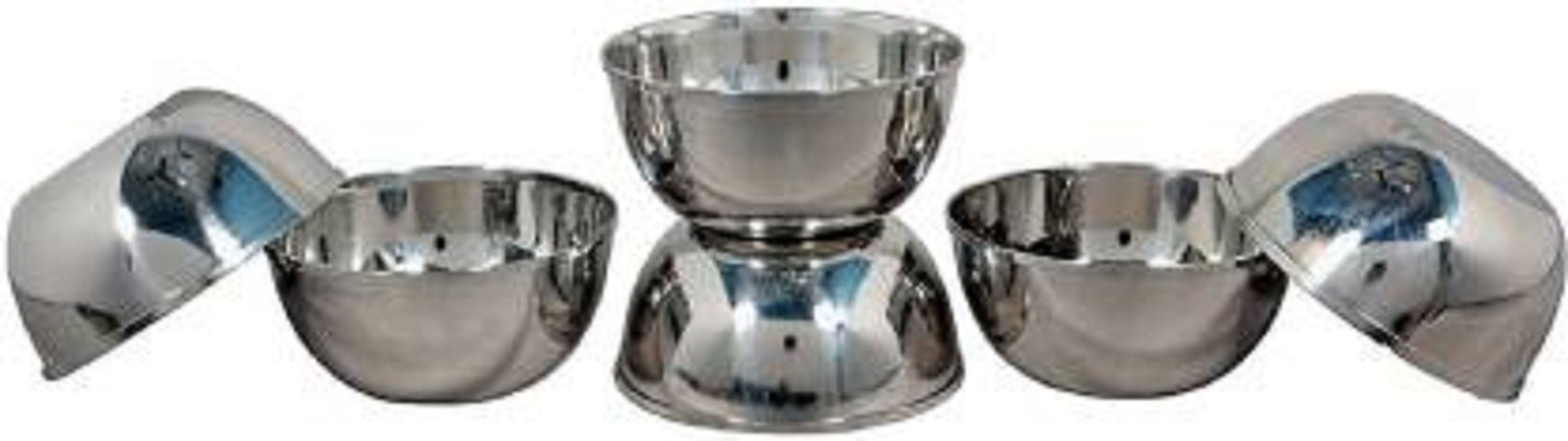 Stainless Steel Serving Bowl Bowls Katori for Kitchen and Dining Serving (Silver, Large_300 ml, Pack of 6)-image-29