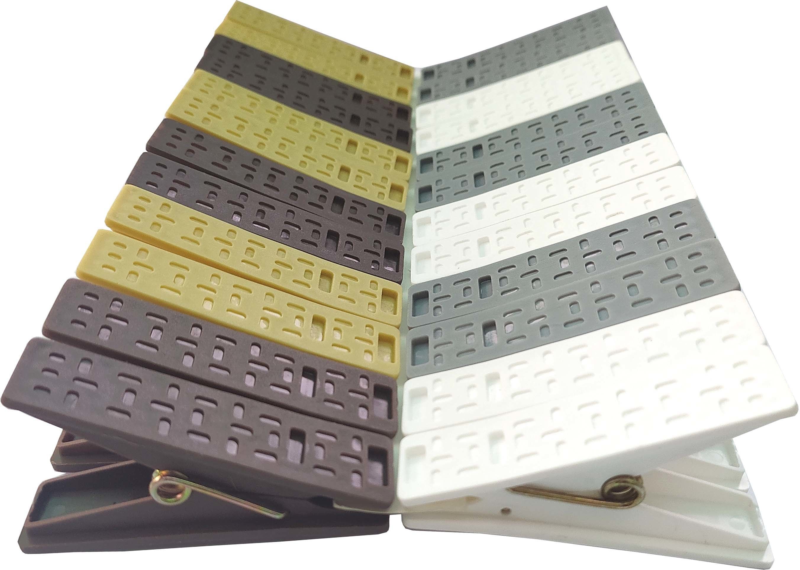 Super Strong High Quality Cloth Plastic Clips, Firm grip Strong desing Usefull in home and laundry Cloth Clips Multicolor 2 Set (24 clips) Plastic Cloth Clips-image-33