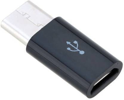 Sharp beak Black USB Type C Adapter,Micro USB to USB C Adapter, Data Syncing and Charging Adapter Phone Converter image 1