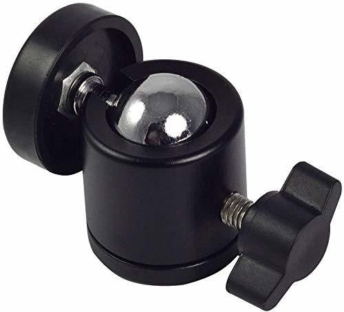 IMMUTABLE 63 RT-PRO- Good qulity ring light metal head Head Hot Shoe Mount Adapter 360 Degree Swivel Mini Ball Head 1/4 Tripod Screw Head for Cameras, Camcorders, Smart Phone, Gopro, LED Video Light, Ring Light Tripod Ball Head-image-12