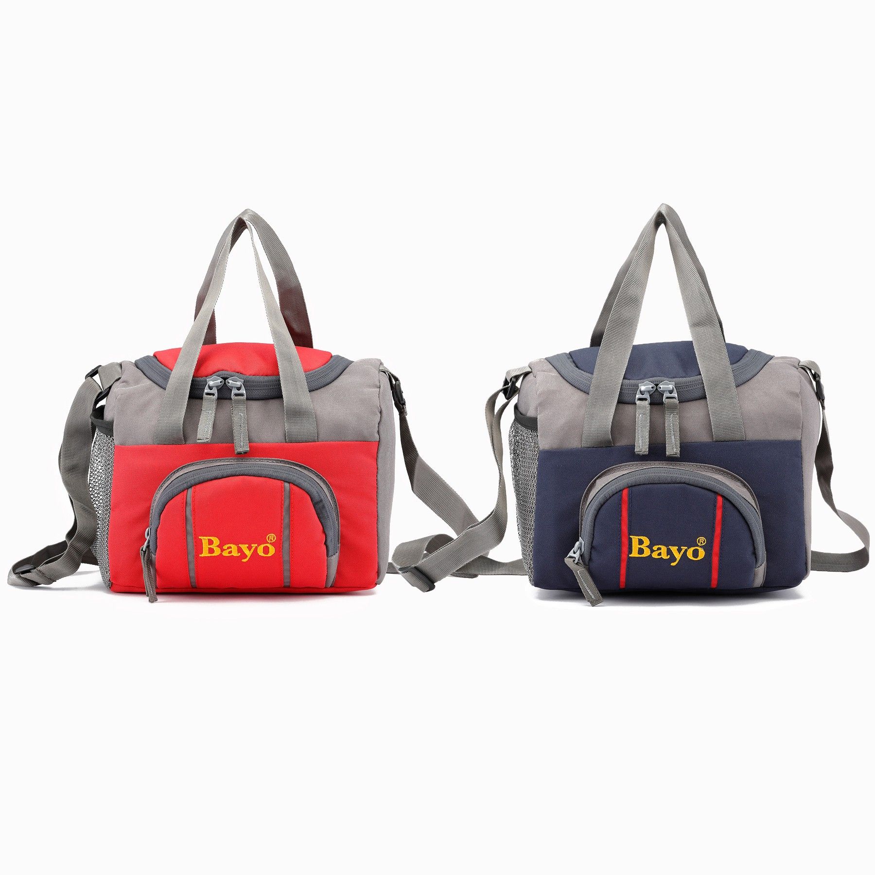 Red & Navy Blue 2 piece combo Lunch Bag for School Office & Picnic Waterproof Lunch Bag-image-0