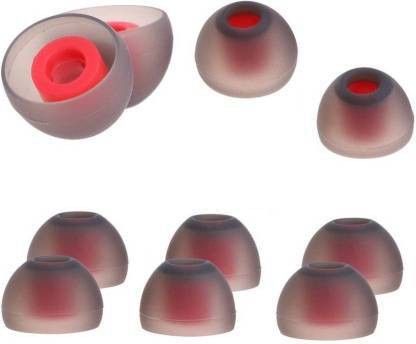 ENMORA 27_ST-EARPHONE BUDS PADS_(Pack of 10, Gray, Red) Premium Quality Silicon Earbuds (Size-M) In The Ear Headphone Cushion In The Ear Headphone Cushion (Pack of 10, Red, Gray) In The Ear Headphone Cushion-image-42