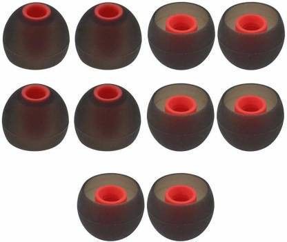 Jaash Premium Quality Silicon and Light weight Ear Tips For All Men & Women ( Pack Of 5 Pair) ( 10 Pcs) In The Ear Headphone Cushion