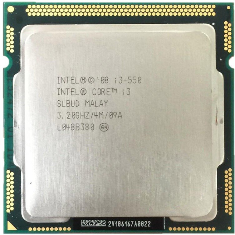 Intel 1st Generation Core i3 550 Processor LGA 1156 Supported 3.2 GHz LGA 1156 Socket 2 Cores 4 Threads 4 MB Smart Cache Desktop Processor image 1