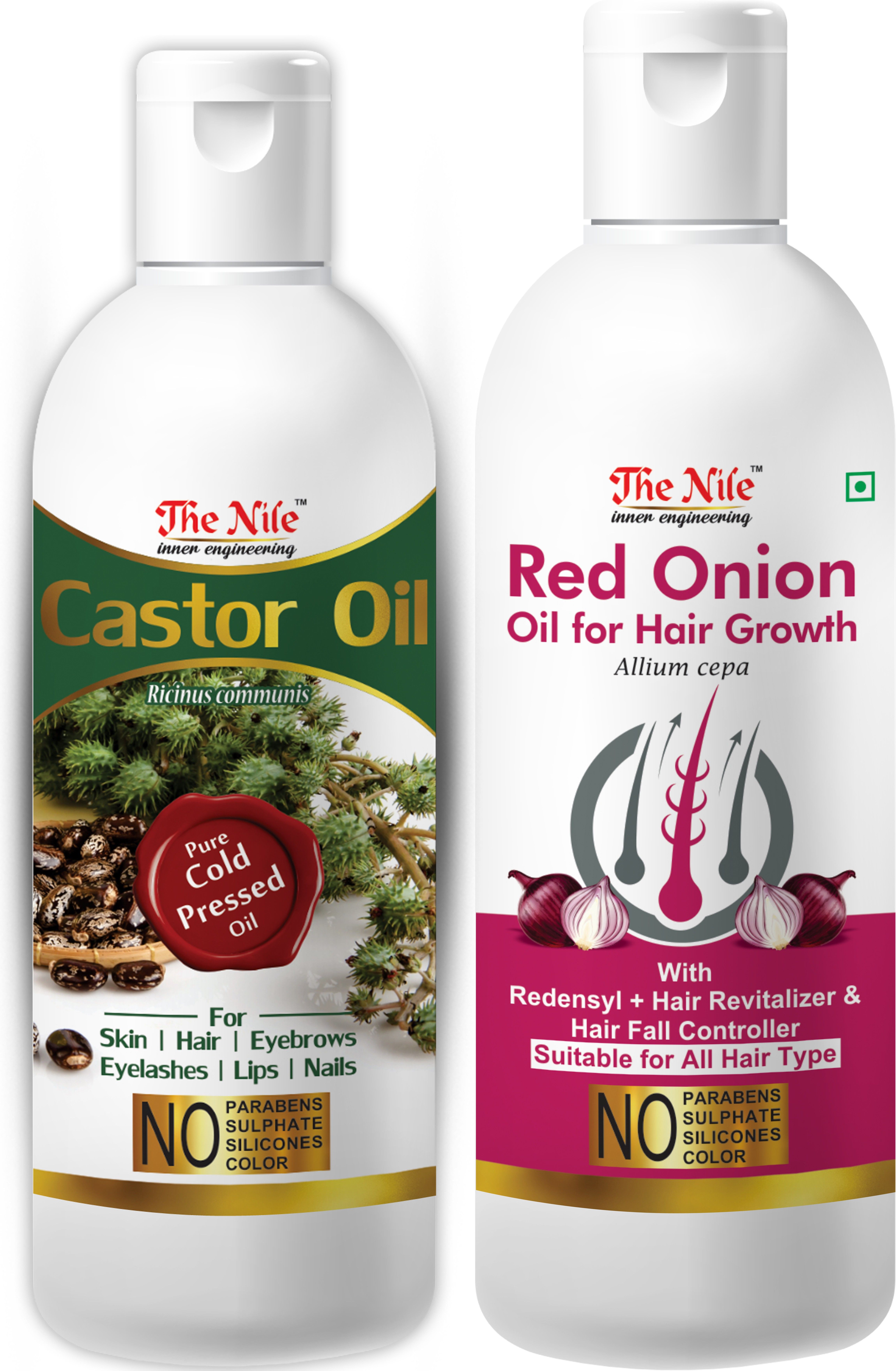 100% Pure Castor Hair Oil, Cold Pressed, To Support Hair Growth 100 ML + Red Onion Oil with Redensyl + Hair Revitalizer, Hair Regrowth & Hair Fall Control Hair Oil 150 ML (Combo Offer of 2 Bottle) (250 ML) Hair Oil-image-36