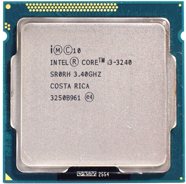 Intel i3 (3240) 3rd Gen Processor for H61 Chipset Motherboards 3.4 GHz LGA 1155 Socket 2 Cores Desktop Processor image 1