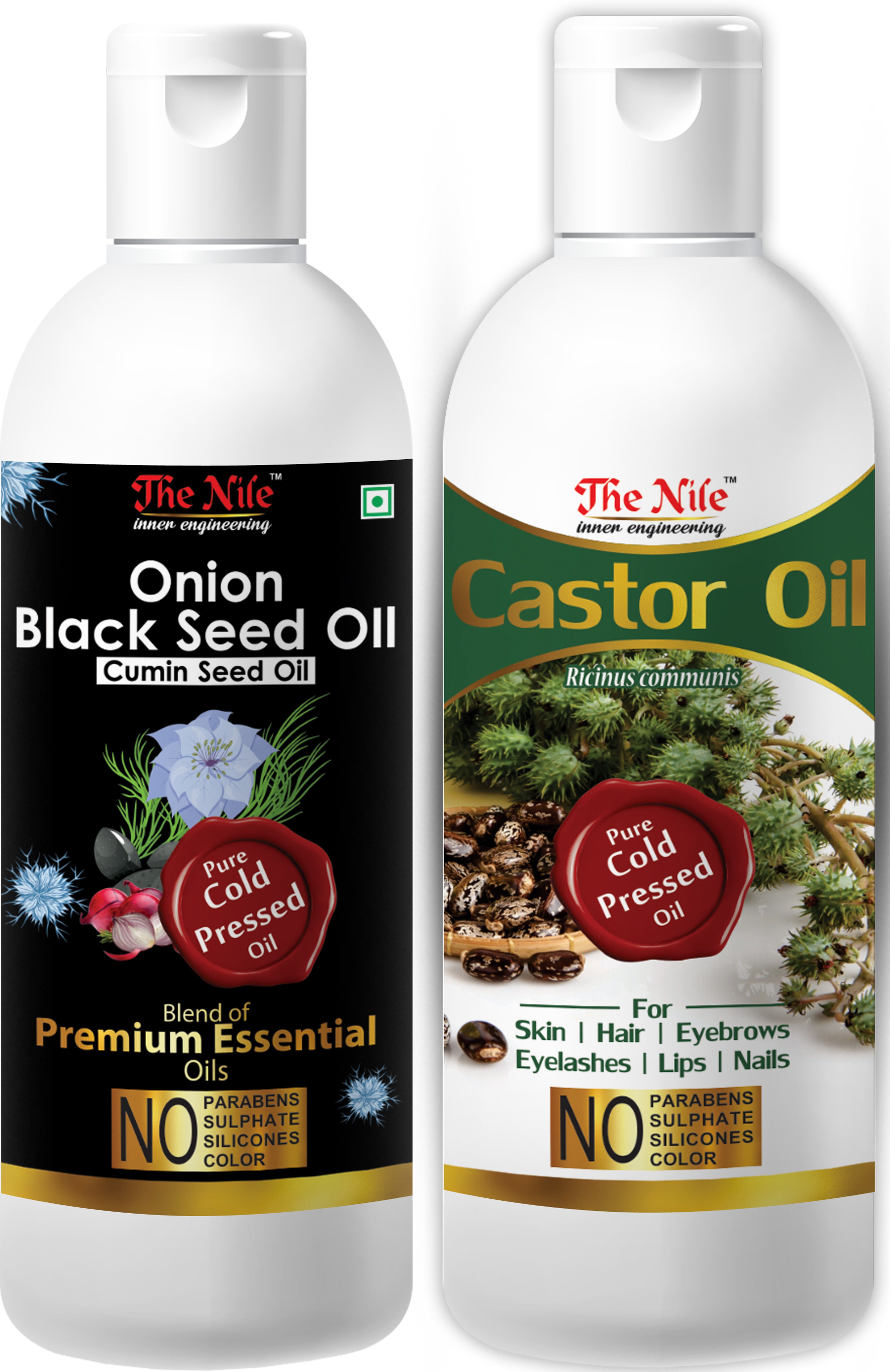 Onion Black Seed Hair Oil Preventing Hair Loss & Promoting Hair Growth Oil 150 ML + 100% Pure Castor Hair Oil, Cold Pressed, To Support Hair Growth 200 ML (Combo Offer of 2 Bottle) (350 ML) Hair Oil-image-31