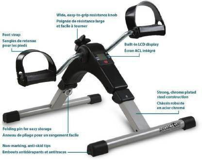 dn brothers Gym Machine Foldable Portable Mini Pedal Exercise Cycle Exerciser Bike 103 Mini Pedal Exerciser Cycle image 1