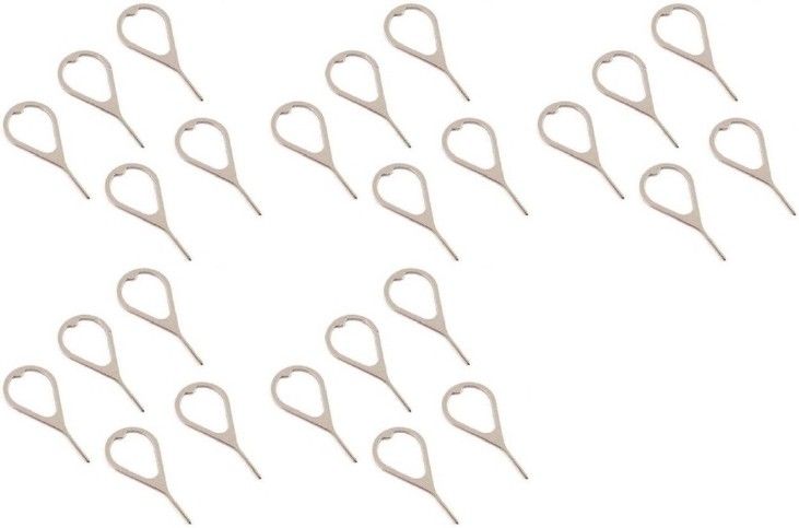 BBS PRO (25 pcs) Mobile Sim Ejector pin Tools Tray Holder Opener (Steel) Sim Adapter