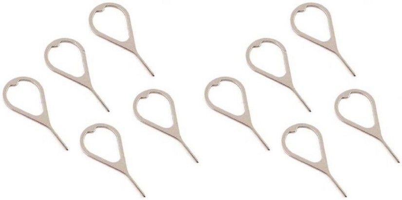 BBS PRO 10 pcs Mobile Sim Ejector pin Tools Tray Holder Opener (Steel) Sim Adapter-image-7