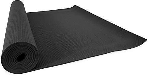 Eco Friendly Exercise Gym mats For Men & Women With strap Black 4 mm Yoga Mat