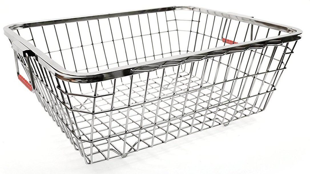 Utensil Kitchen Rack Divine Good Quality Stainless Steel Dish Drainer/Steel Dish Drainer/ Tokri/Steel Rack/Kitchen Rack (54X45X20) / Dish Drainer/Dish Rack/Plate Rack/Kitchen Rack Steel, Steel-picture-13