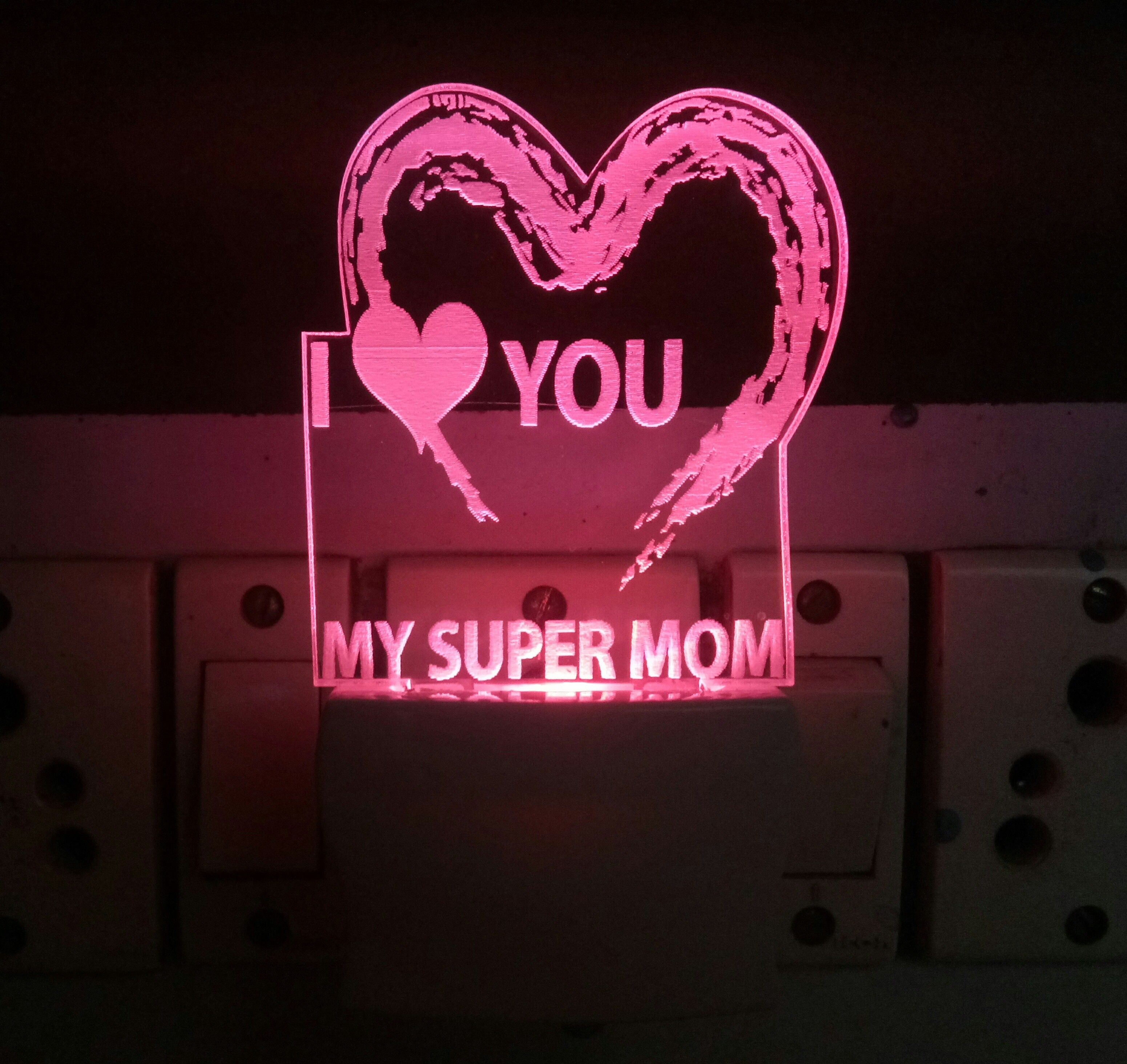 I LOVE MY SUPER MOM Night Lamp-image-16