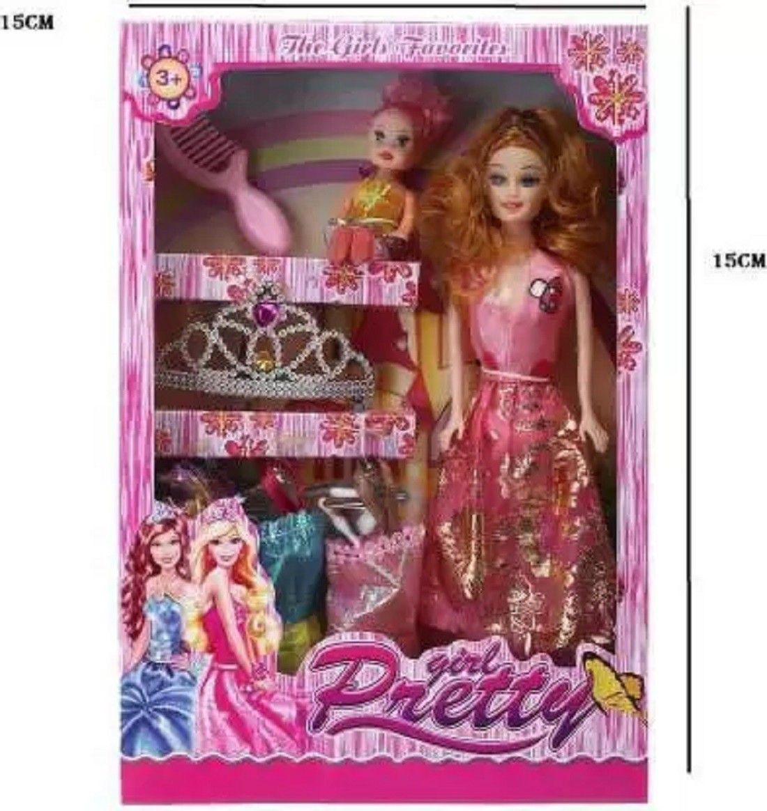 kids Girls Style Wardrobe Doll Set comes with multiple accessories & Dresses for kids-image-28