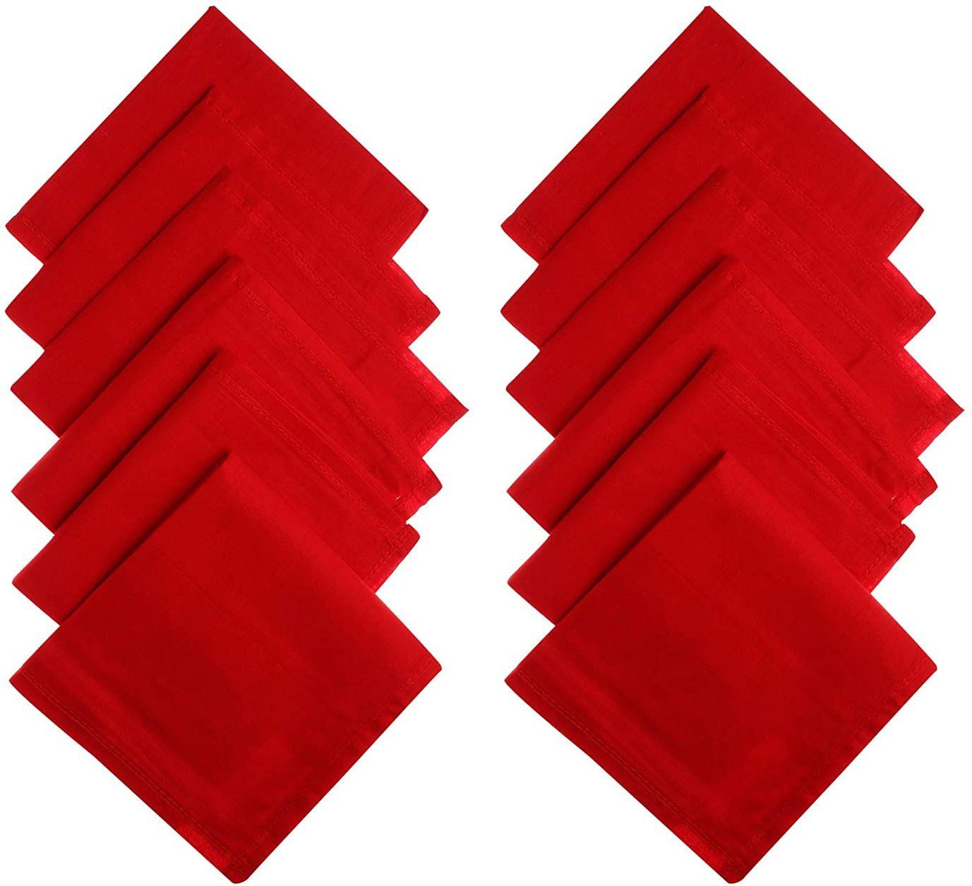 VT VIRTUE TRADERS Premium Cotton Handkerchief for Men ["Red"] Handkerchief-image-23