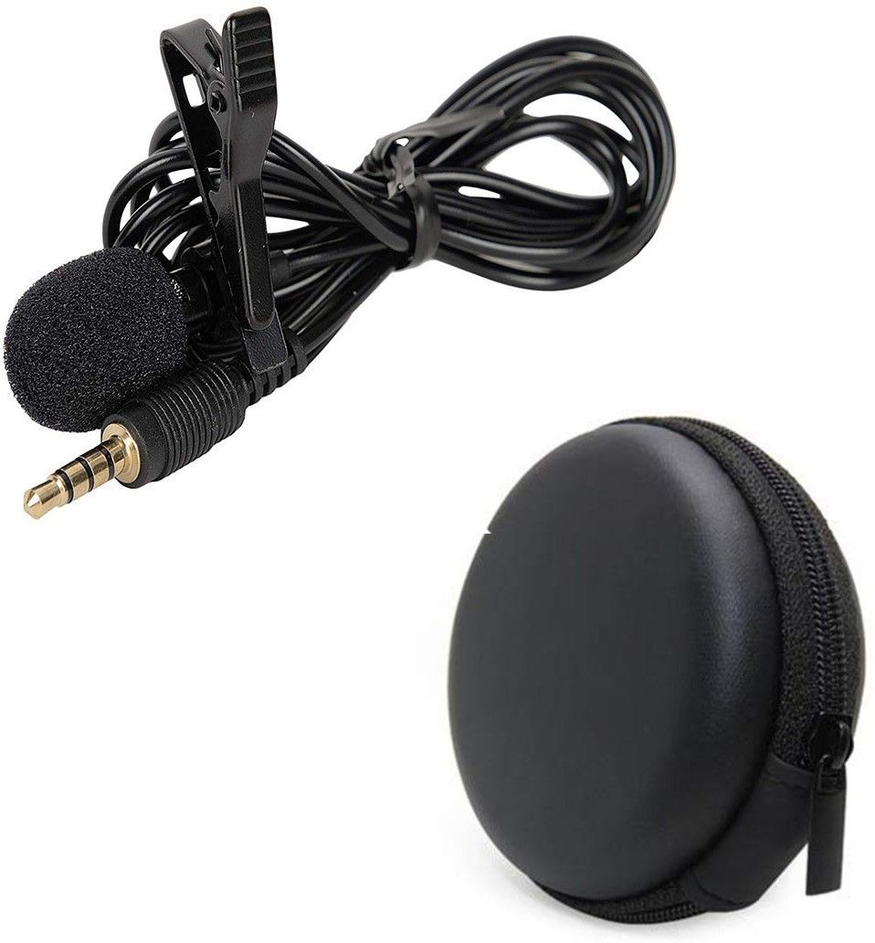Headphone Pouch Accessory Combo for Coller Microphone Voice Recording Filter Mic with Multi Purpose Pocket for Recording Singing YouTube, on Smartphones-image-19