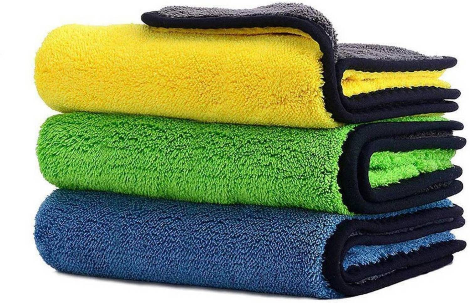sheen Multicolour,30X40CM,800GSM,PK3 Wet and Dry Microfiber Cleaning Cloth-picture-15