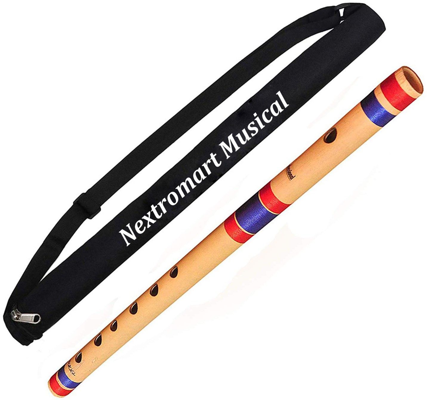 Flutes G Scale Natural Bamboo Flute/Bansuri,(Medium) (With Free Carry Bag) Bamboo Flute-image-42