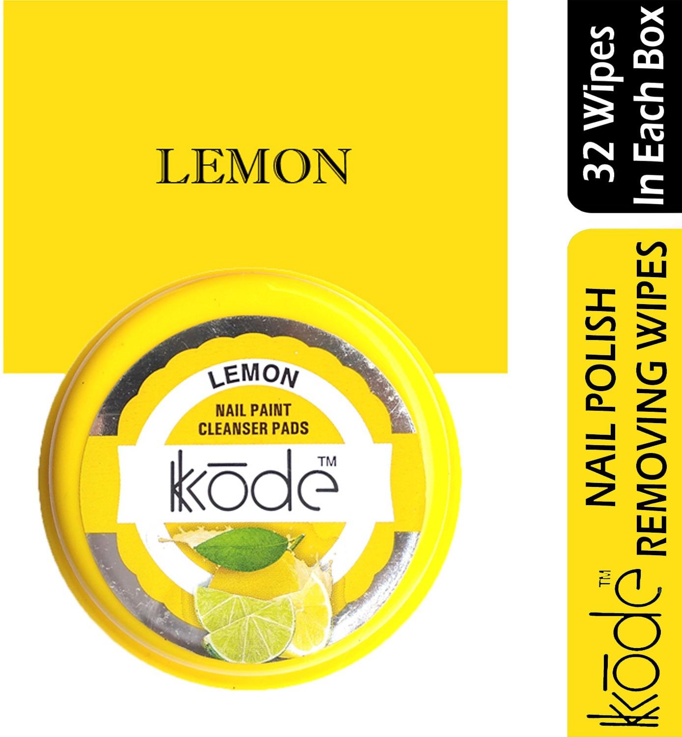 kkode Instant Nail Polish Removing Wipes Enriched with Vitamin E & Olive Oil , Acetone Free Wipes-picture-27