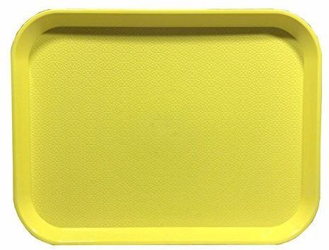 Serving Tray Platter Rectangular Shape Plastic Trays for Drink Breakfast Tea Dinner Coffee Salad Food for Dinning Table Home Kitchen 11x14 Inches Yellow Tray-image-24