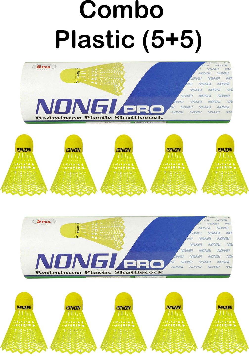 Pro Yellow Colored cork Plastic Shuttle - Yellow-image-2