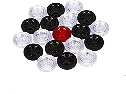 BNC-43A PVC Carrom Coins ( pack of 20 ) With Free Stiker Carrom Pawns-image-25