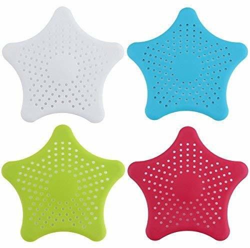 k kudos enterprise Hair Catcher Durable Silicone Hair Stopper Shower Drain Covers Easy to Install and Clean for Bathroom Bathtub and Kitchen Sink (Pack of 4) Hair Wash Basin-picture-11