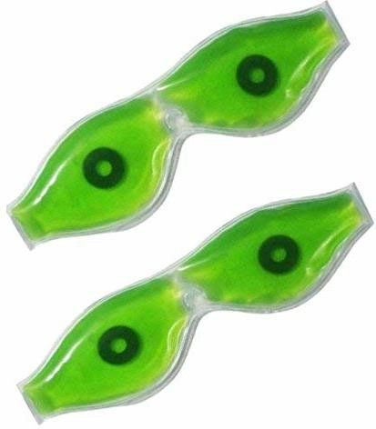 2 Aloe Vera Cool Gel Eye Mask Summer Ice Cooling Sleeping Mask for Eye Patches Remove Dark Circles Fatigue Cool Eyes Patch Pads Eye Care (10 g)