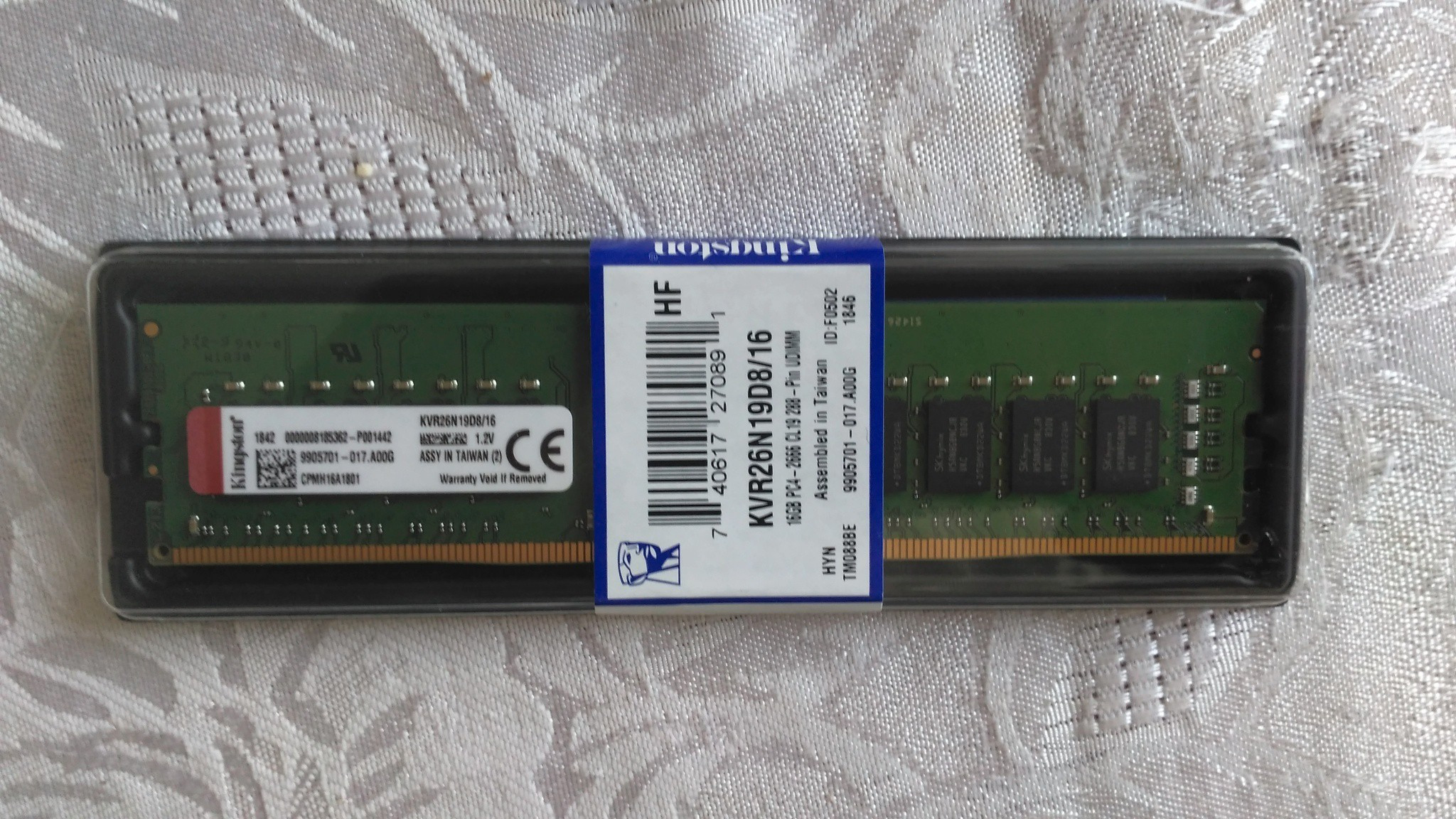 KINGSTON Valueram DDR4 16 GB (Dual Channel) PC DDR4 (KVR26N19D8/16) image 1