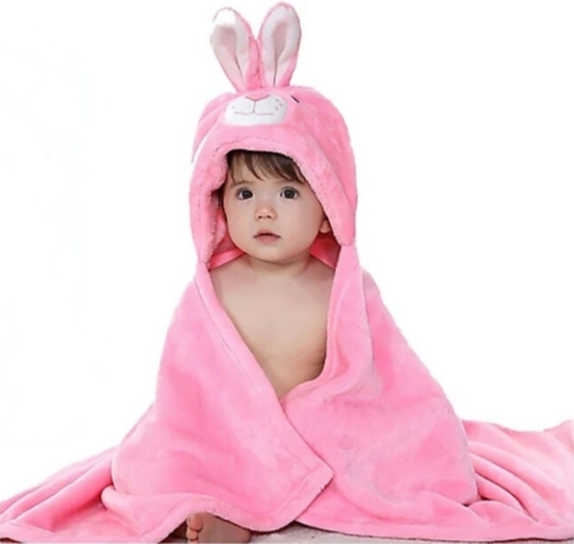 Embroidered Single Hooded Baby Blanket for Mild Winter-image-13