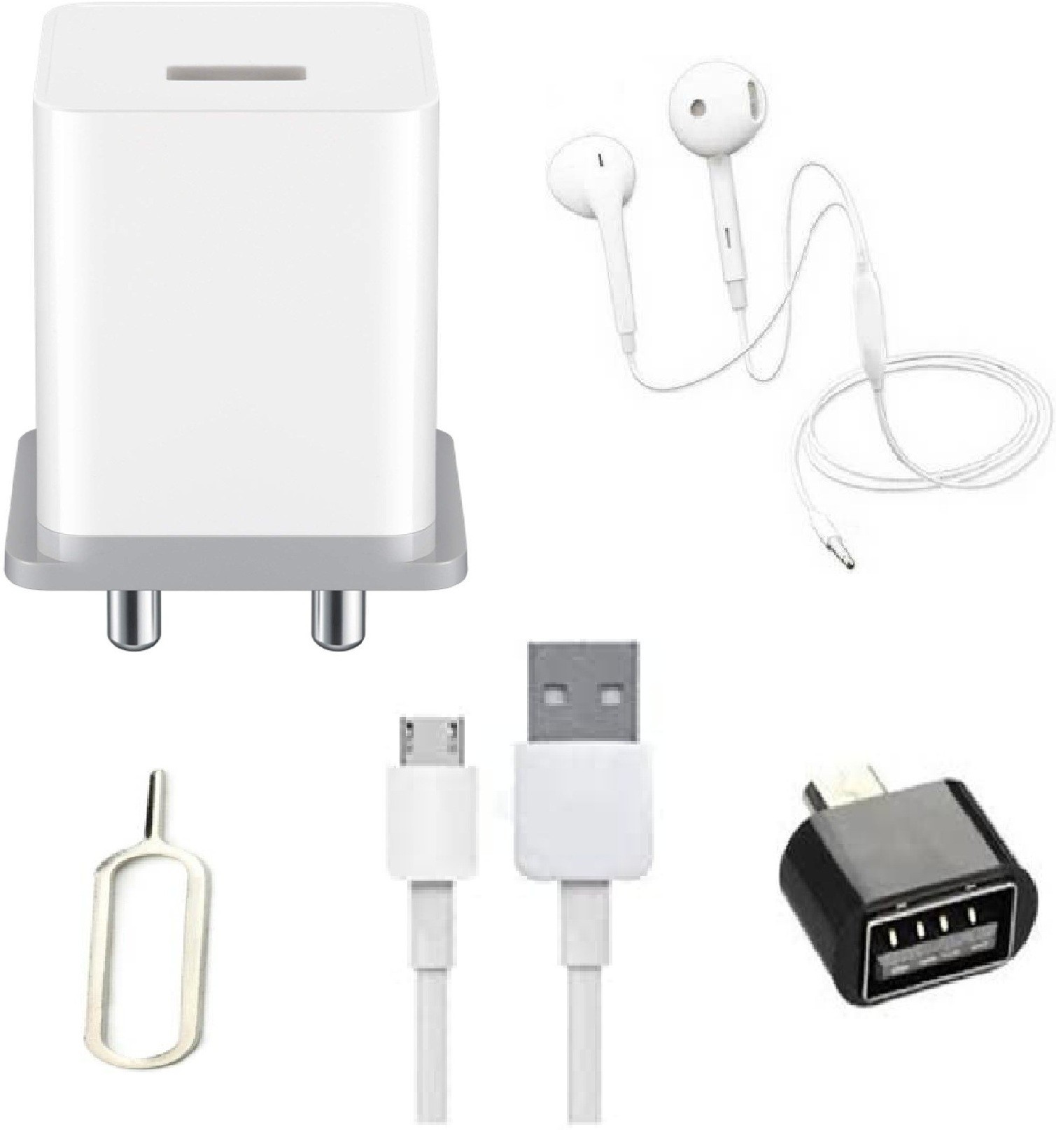 ultrafast Wall Charger Accessory Combo for Oppo F9 F9 Pro F7 F5 F3 F3 Plus A71 A71K A83 A5 A3s A37F F1s / F3/Plus, F5/Youth, F7, A83, A37f, A37, A71, A57 and all smart phone chargers Like Original Charger image 1