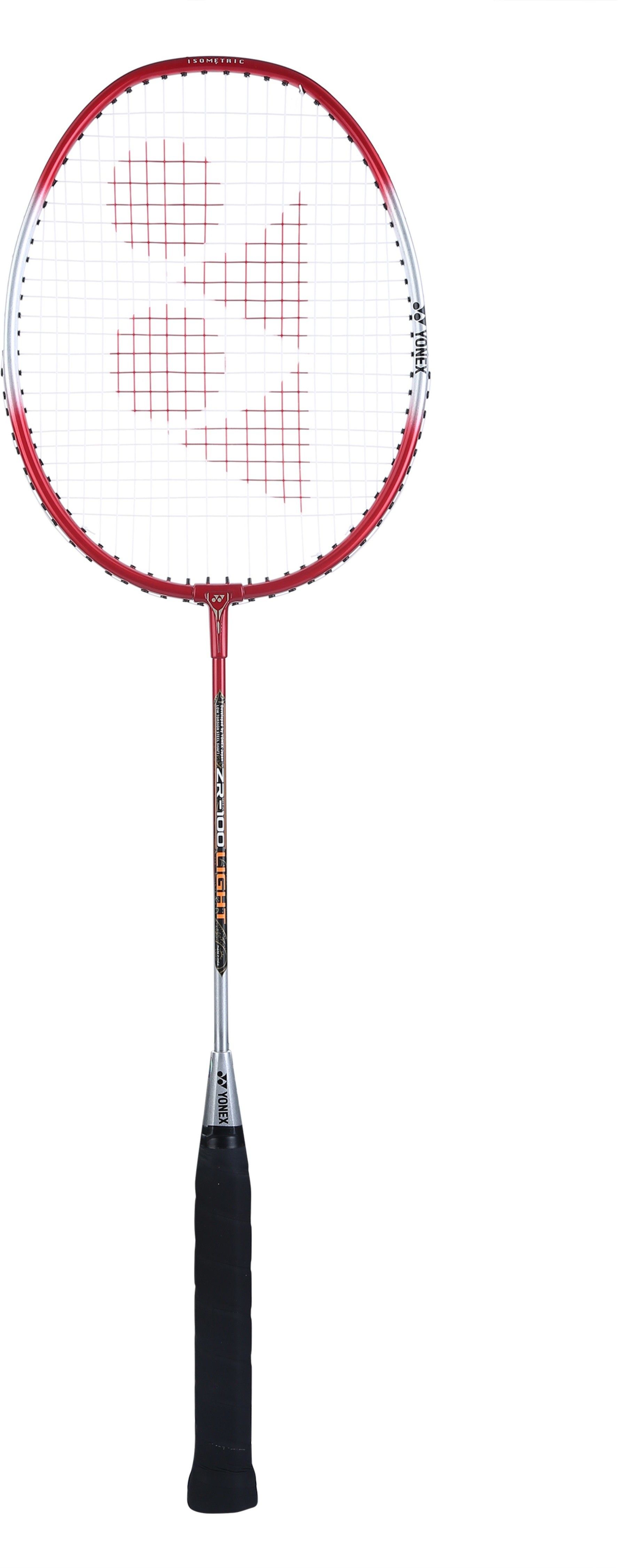 ZR 100 Light Red, Silver Strung Badminton Racquet-image-16