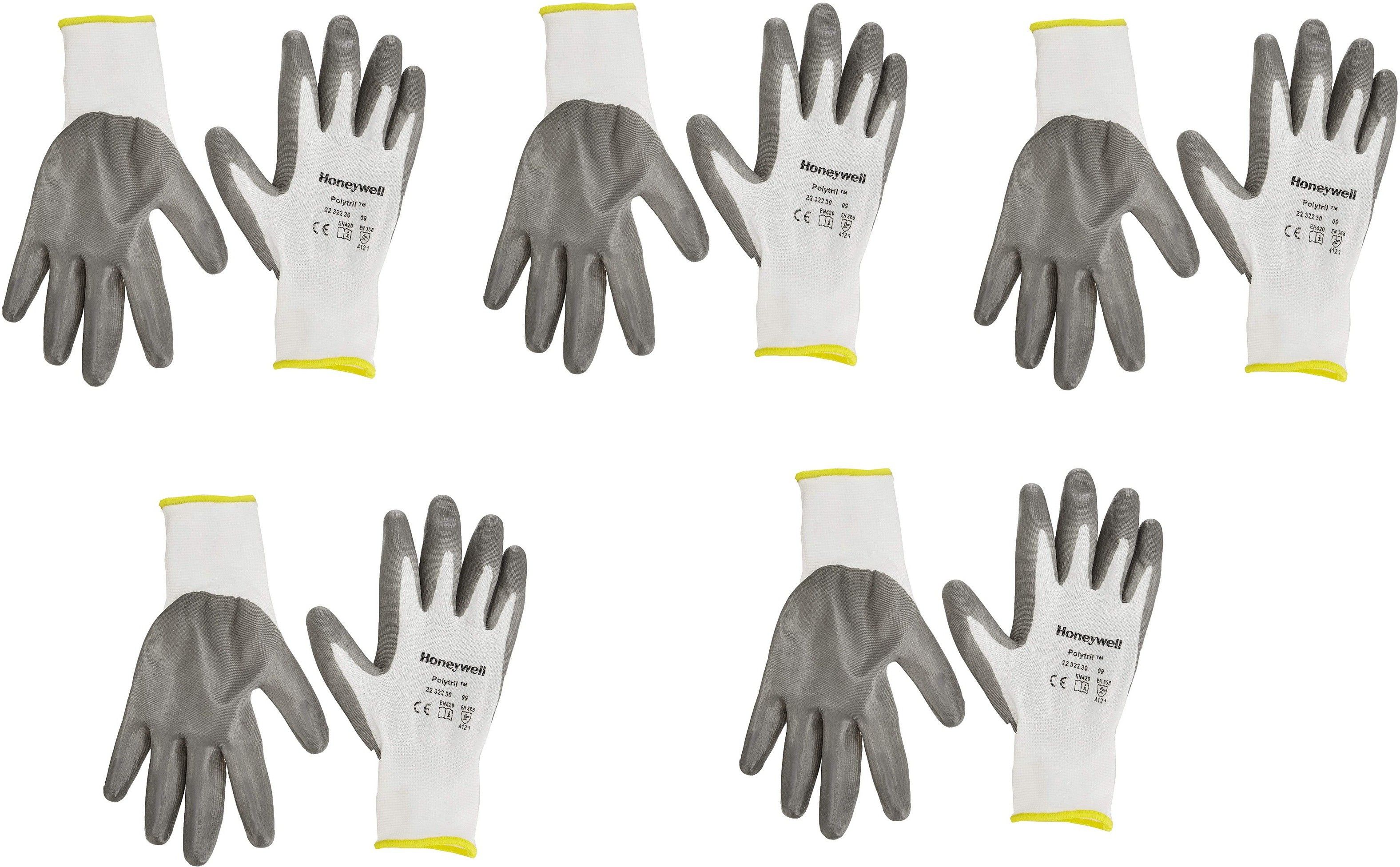 honeywell Perfect Fit Glove Polytril - 09 (Pack of 5) Nitrile Safety Gloves Nitrile Safety Gloves-picture-16