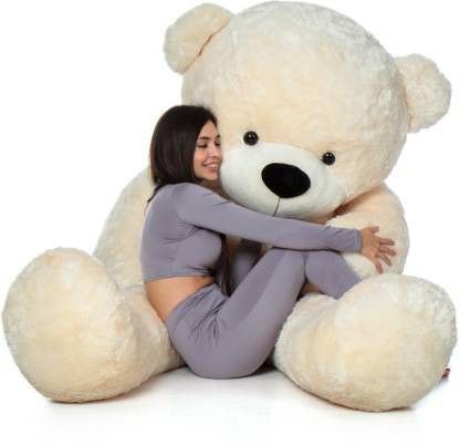 Valentine gift for 3 feet Cream for your beloved girlfriend and wife - 90 cm - 92 cm-image-33