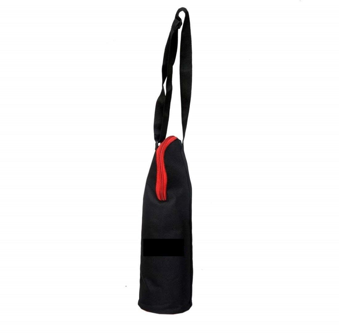 WATER BOTTLE COVER 1 LTR BLACK (HALF ZIP RED BORDER)-image-9