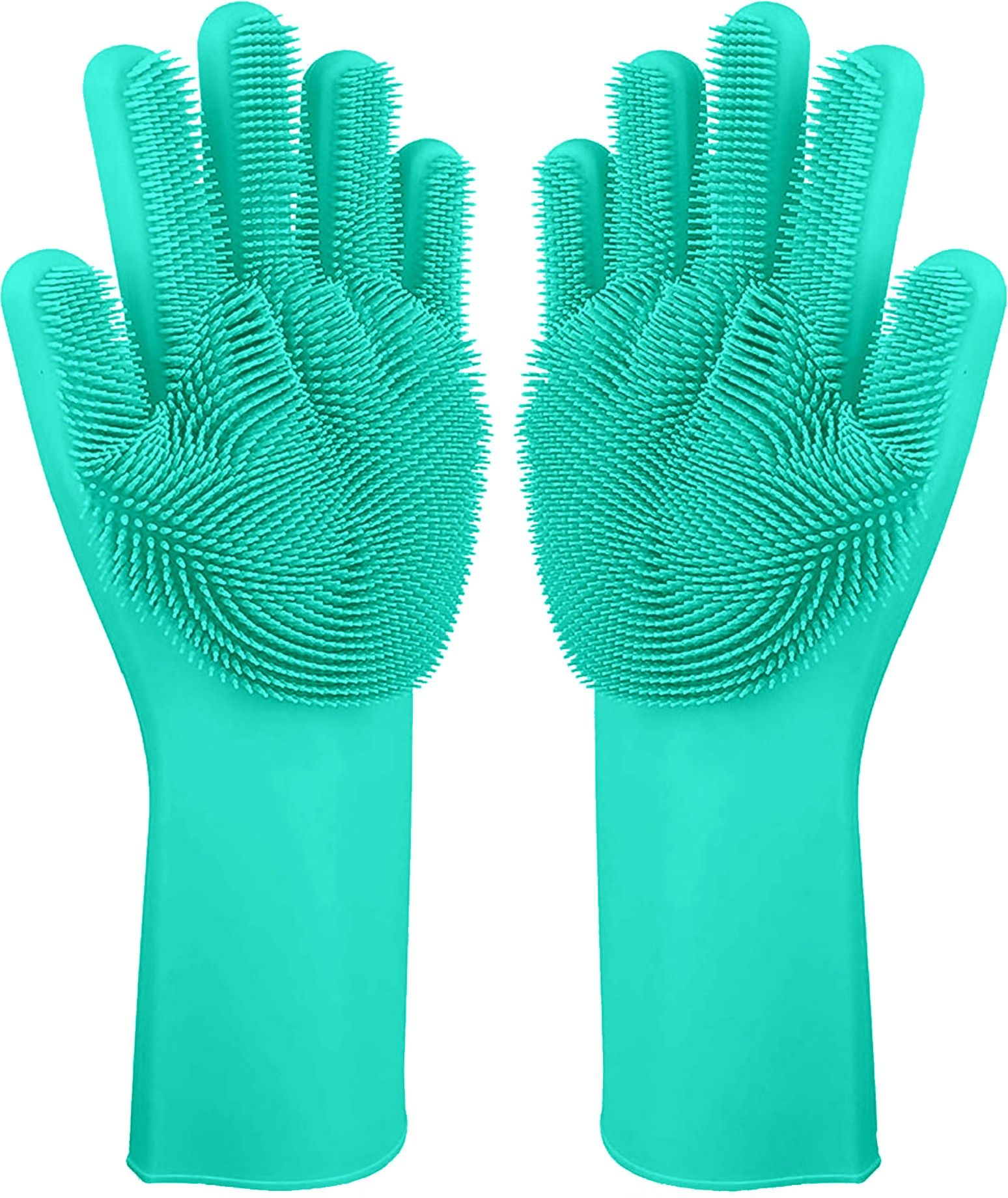 flipkart smartbuy Silicon Household Safety Wash Scrubber Heat Resistant Kitchen Gloves for Dish washing, Cleaning, Gardening Wet and Dry Glove-picture-21