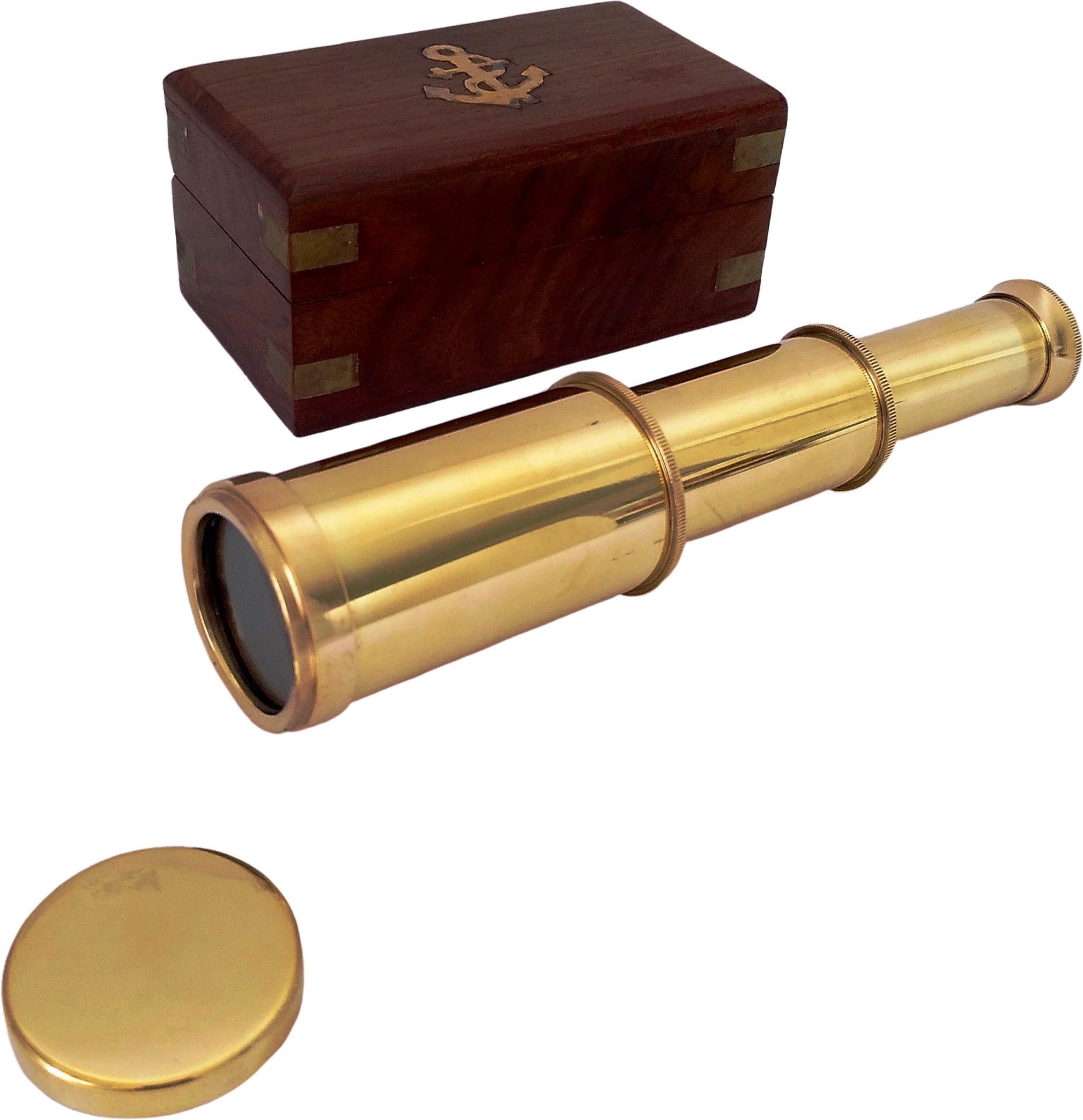 Shoptreed Antique Full Brass Catadioptric Telescope-picture-13