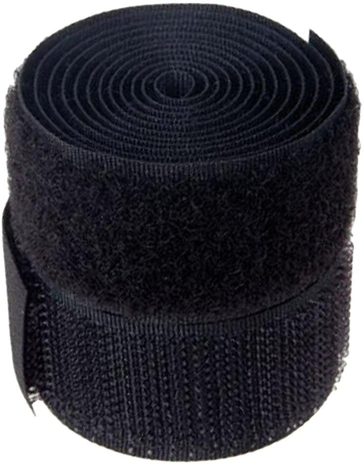 10 Mts LENGTH * 25 Mm Width ,velcro hoop & loop (BLACK) Sew-on Velcro-image-37
